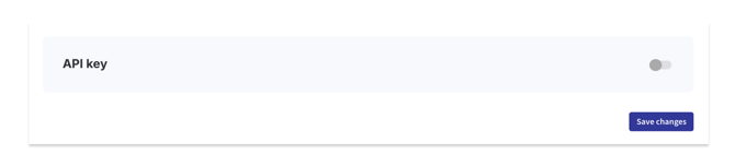 API key